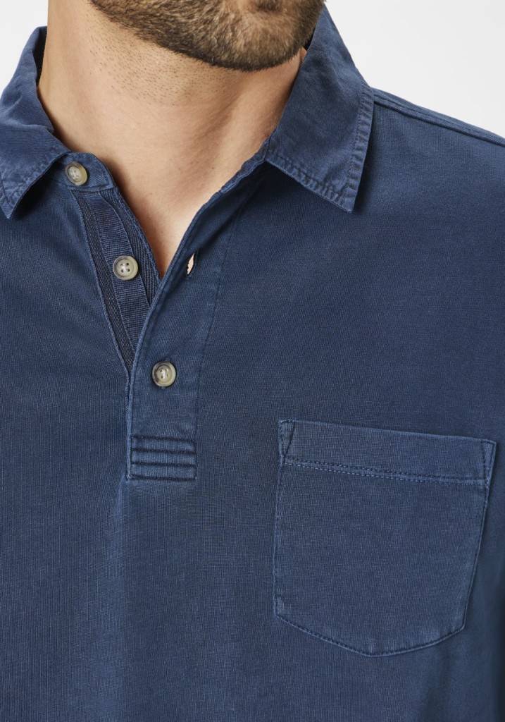 Paddocks Heavy jersey polo with pockets normale Passform - blue Letzter Tag