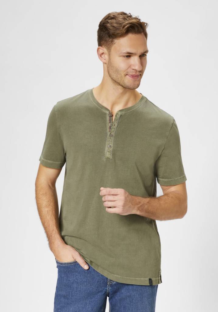 Paddocks Henley single jersey normale Passform - dusty olive Zeitbegrenzte Promotion