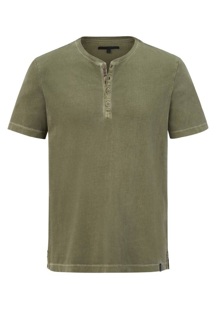 Paddocks Henley single jersey normale Passform - dusty olive Zeitbegrenzte Promotion