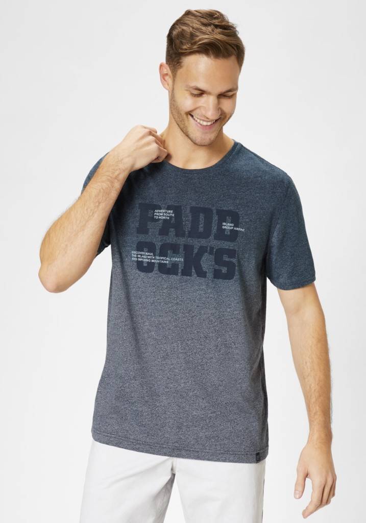 Paddocks round neck color melange jersey normale Passform - navy melange Bis zu 50% Rabatt