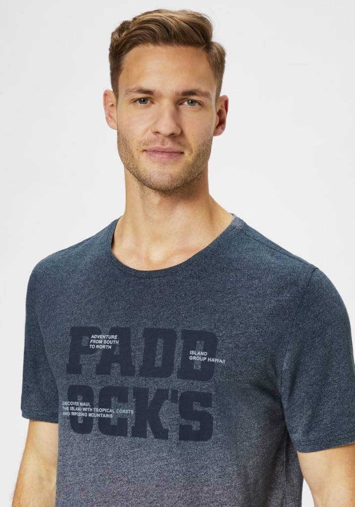 Paddocks round neck color melange jersey normale Passform - navy melange Bis zu 50% Rabatt