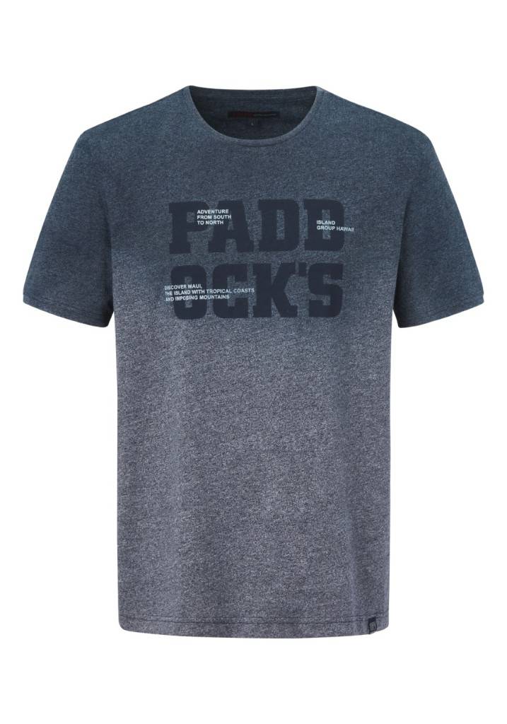 Paddocks round neck color melange jersey normale Passform - navy melange Bis zu 50% Rabatt