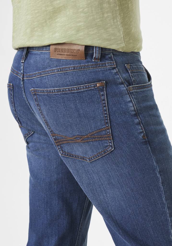 Paddocks BEN bequeme Passform - medium blue used moustache Nur noch ein Tag übrig