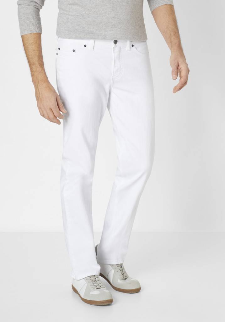 Paddocks PIPE MOTION&COMFORT schmale Passform - white Riesige Rabatte