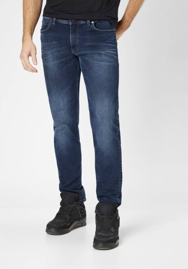Paddocks DEAN MOTION&COMFORT schmale Passform - vintage blue black wash Clearance-Verkauf