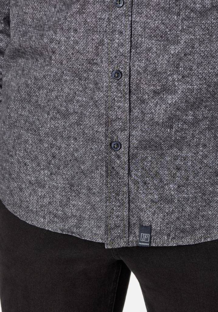 Paddocks shirt with 1 bust pocket normale Passform - anthra Auslauf