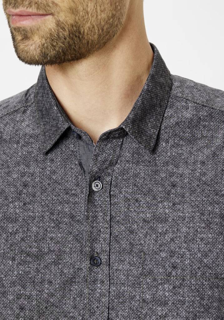 Paddocks shirt with 1 bust pocket normale Passform - anthra Auslauf