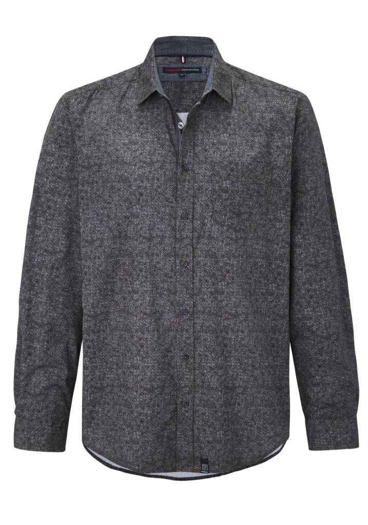 Paddocks shirt with 1 bust pocket normale Passform - anthra Auslauf