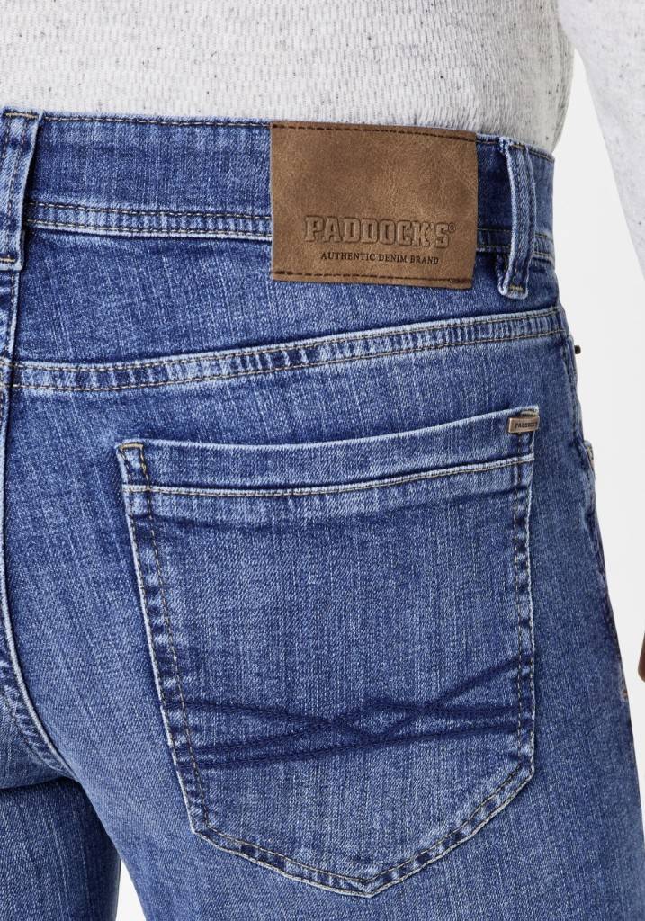 Paddocks DEAN MOTION&COMFORT schmale Passform - true blue heavy washed Schlussverkauf