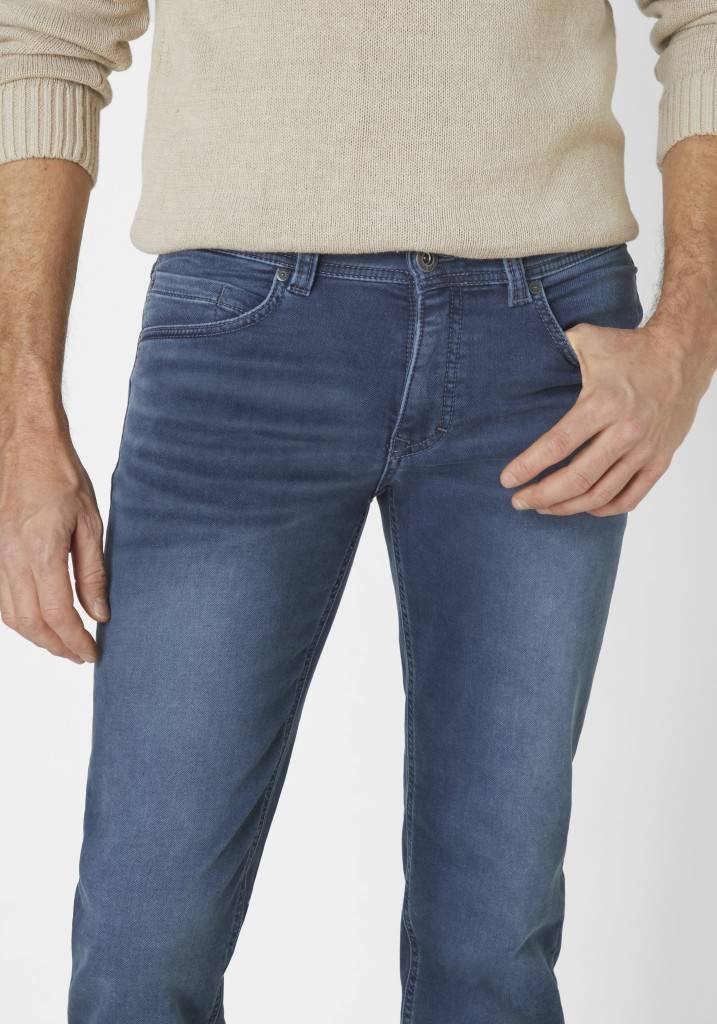 Paddocks DEAN MOTION&COMFORT JOGG DENIM schmale Passform - blue grey used moustache Heißer Verkauf