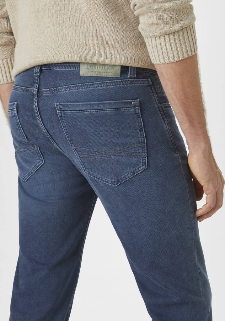 Paddocks DEAN MOTION&COMFORT JOGG DENIM schmale Passform - blue grey used moustache Heißer Verkauf