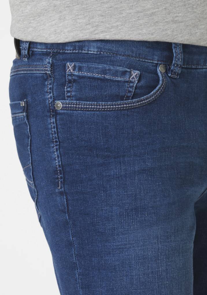 Paddocks PIPE MOTION&COMFORT schmale Passform - medium blue od blue used moustache Online Outlet