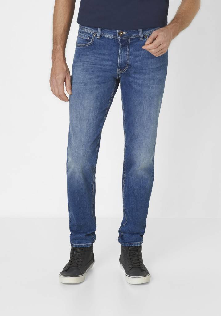 Paddocks DEAN MOTION&COMFORT schmale Passform - medium blue used moustache Exklusive Angebote