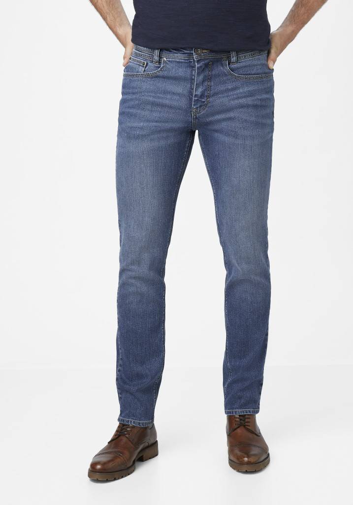 Paddocks PIPE ZERO COTTON schmale Passform - medium blue used moustache Saisonale Angebote