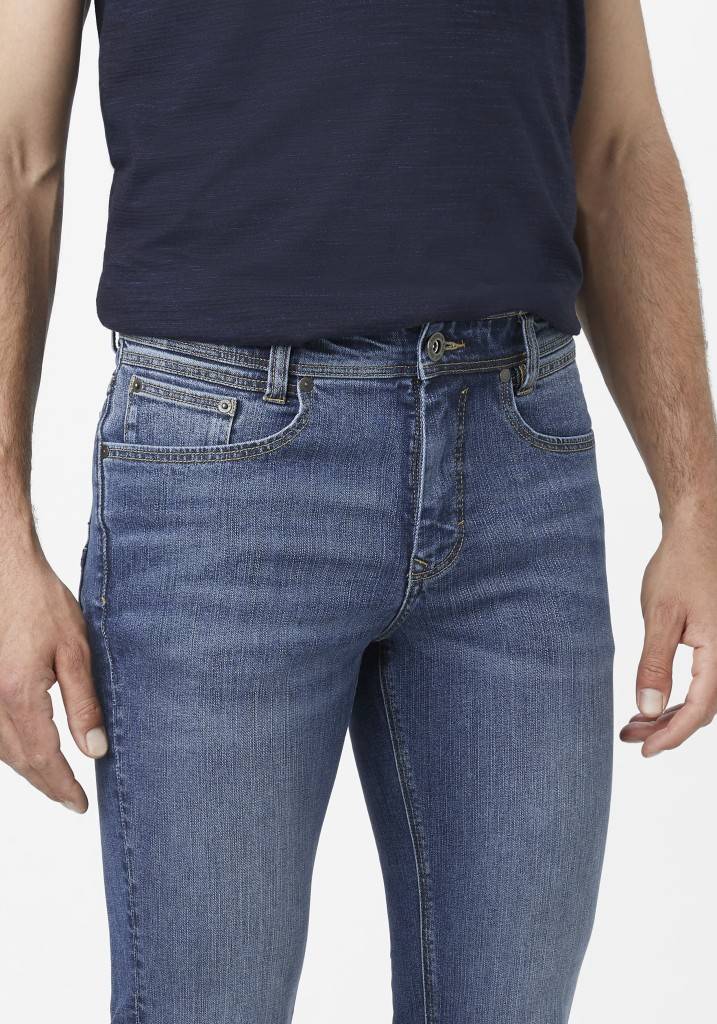 Paddocks PIPE ZERO COTTON schmale Passform - medium blue used moustache Saisonale Angebote