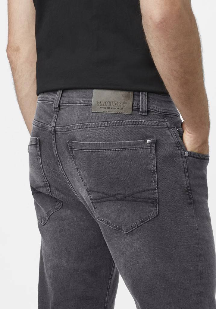 Paddocks DEAN schmale Passform - black used moustache Kauf eins, bekomm eins gratis