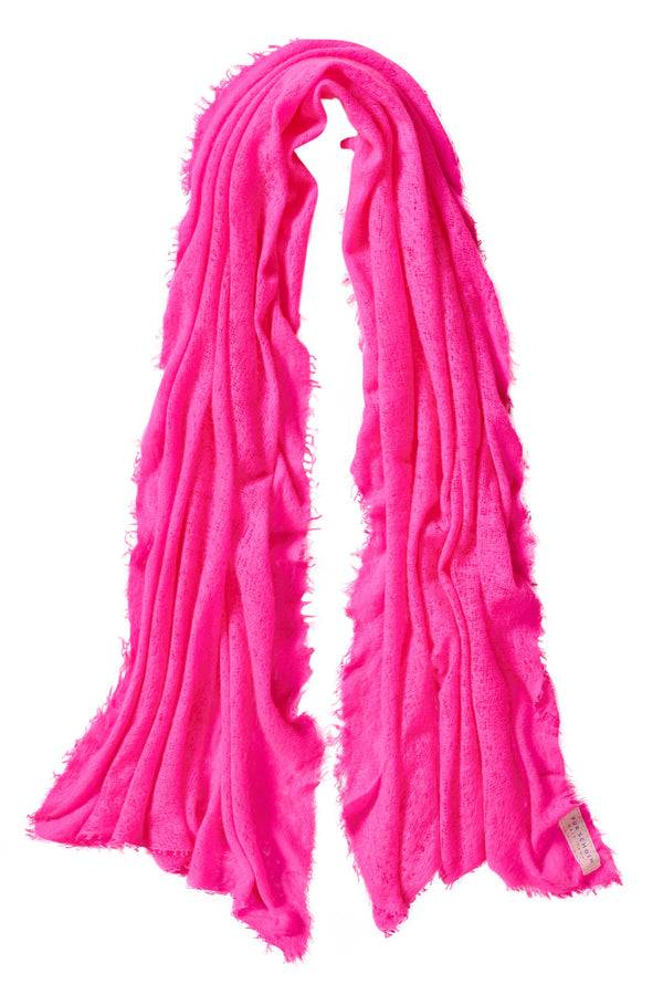 Pur Schoen Schal neon pink Im Verkauf