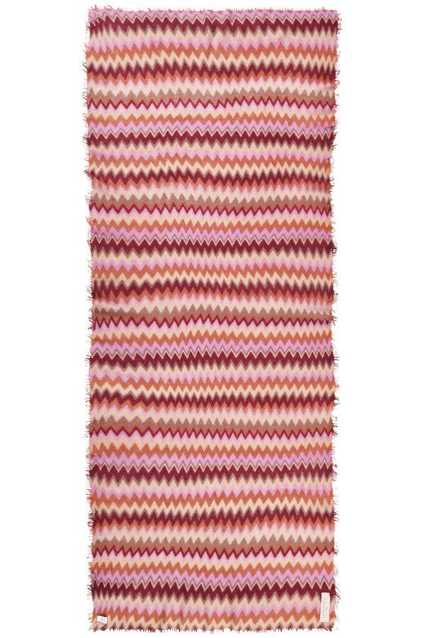Pur Schoen Schal chevron bordo-camel classic Meist gekauft