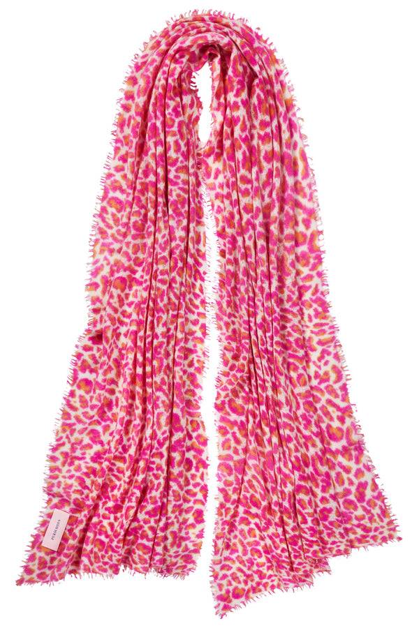 Pur Schoen Schal leo pink-orange Cyber Monday