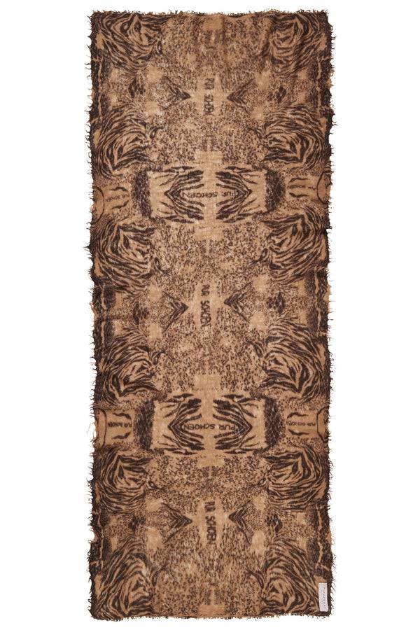 Pur Schoen Schal crazy animal testa-camel II Valentinstagsangebot