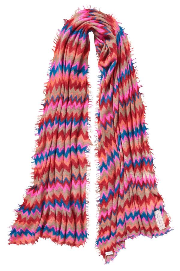 Pur Schoen Schal chevron red-kiesel Lagerräumung