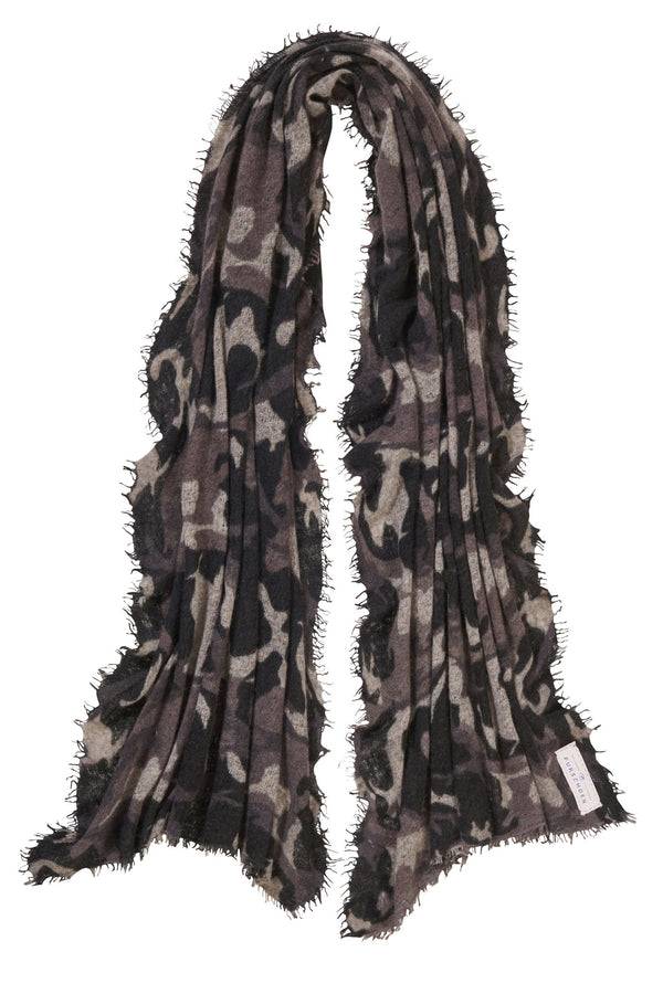 Pur Schoen Schal camo grey-black Heißer Verkauf