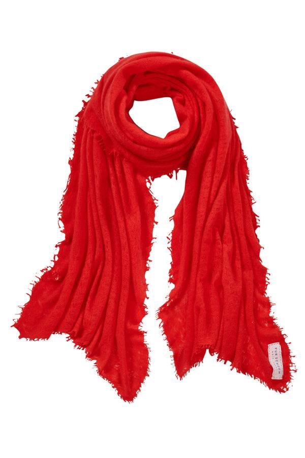 Pur Schoen Schal chili red Top Angebot