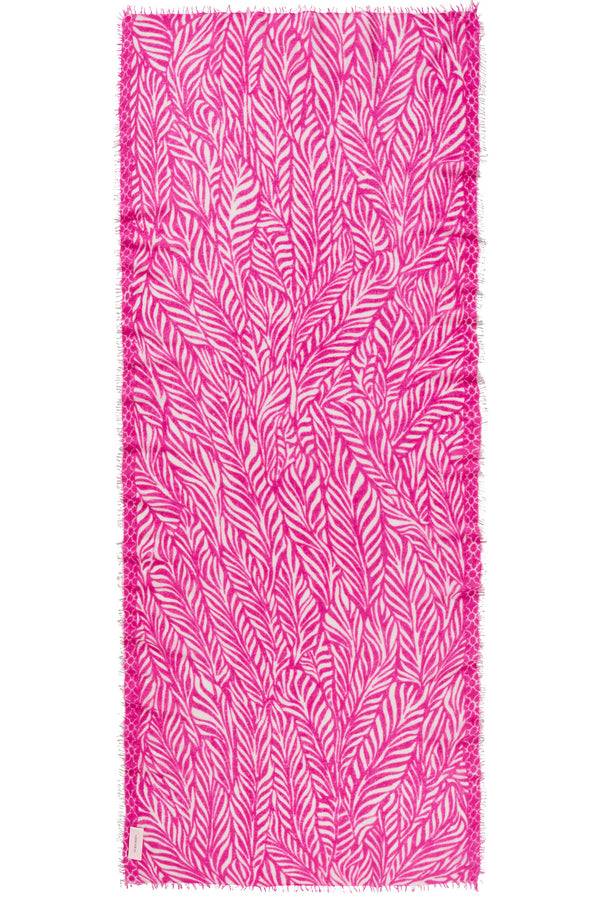 Pur Schoen Schal leafgarden pink-natural Tiefpreis