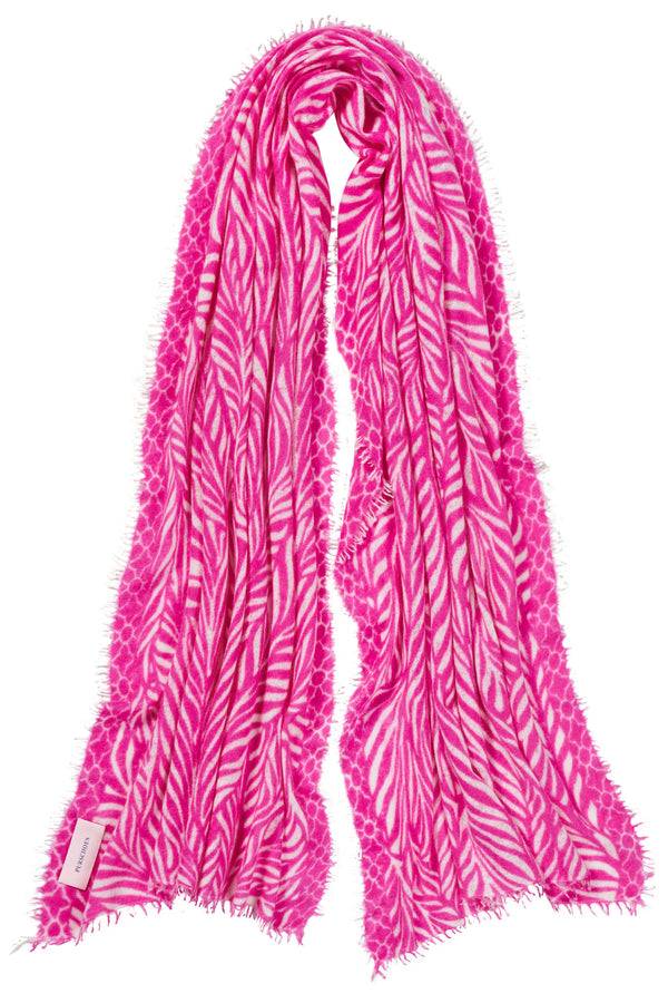 Pur Schoen Schal leafgarden pink-natural Tiefpreis