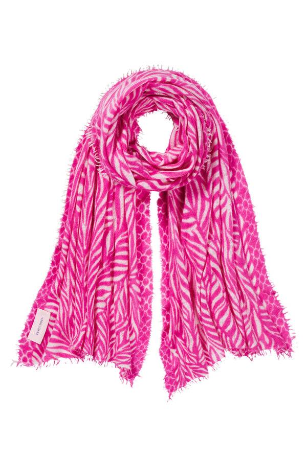 Pur Schoen Schal leafgarden pink-natural Tiefpreis