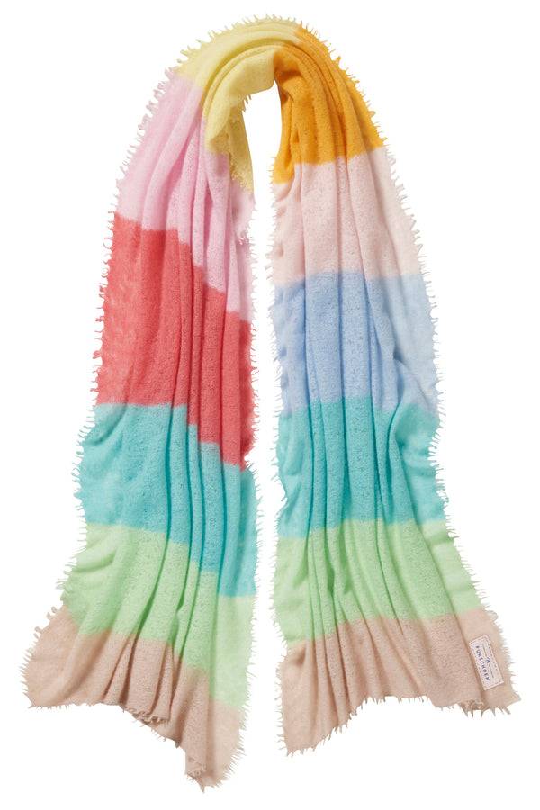 Pur Schoen Schal rainbow stripes 7 Sonderangebot der Fabrik