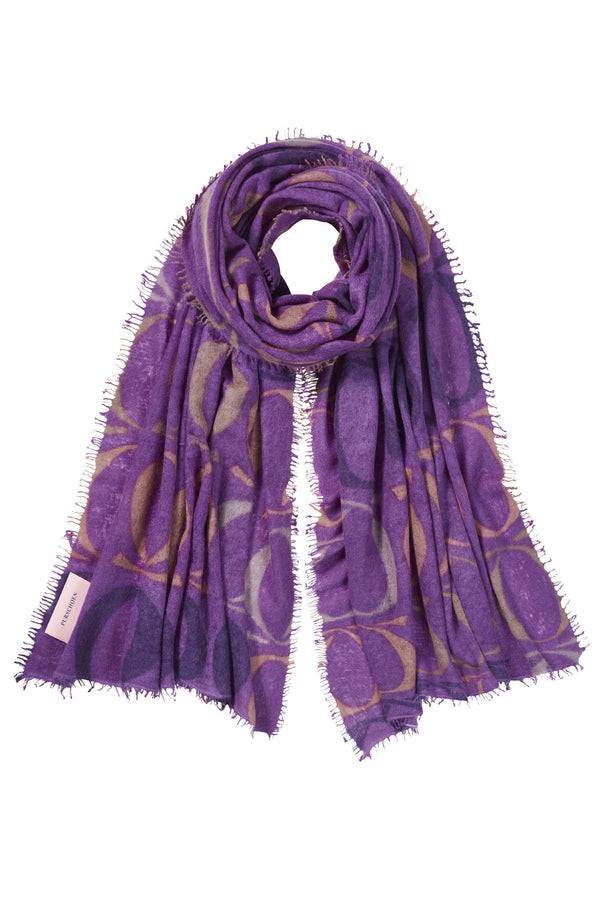 Pur Schoen Schal logo-love bigO violett Rabatte dieses Monats