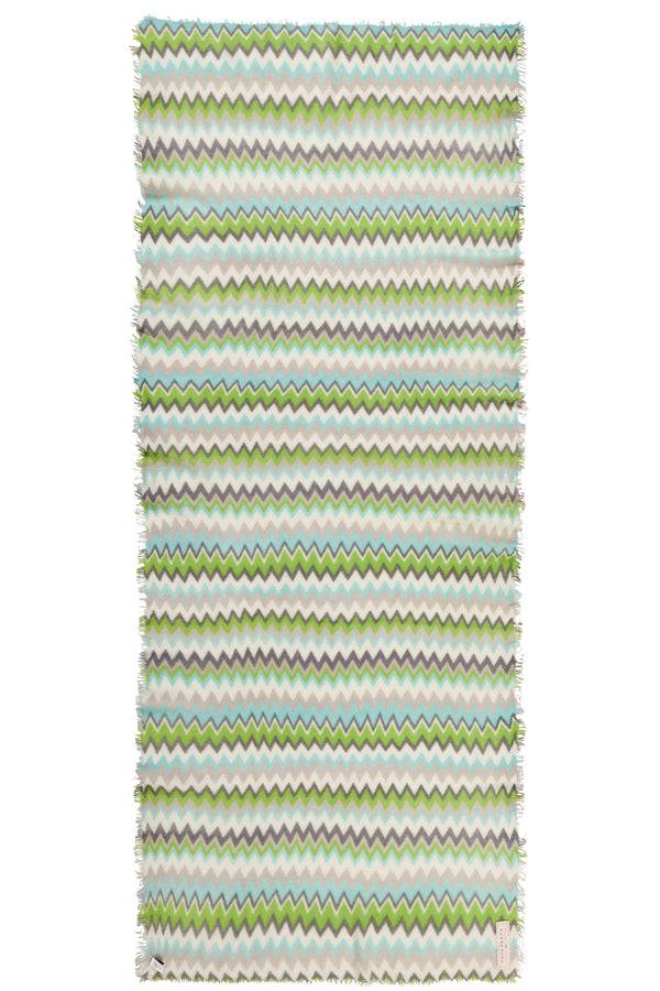 Pur Schoen Schal chevron lime-eistürkis Fabrikverkauf