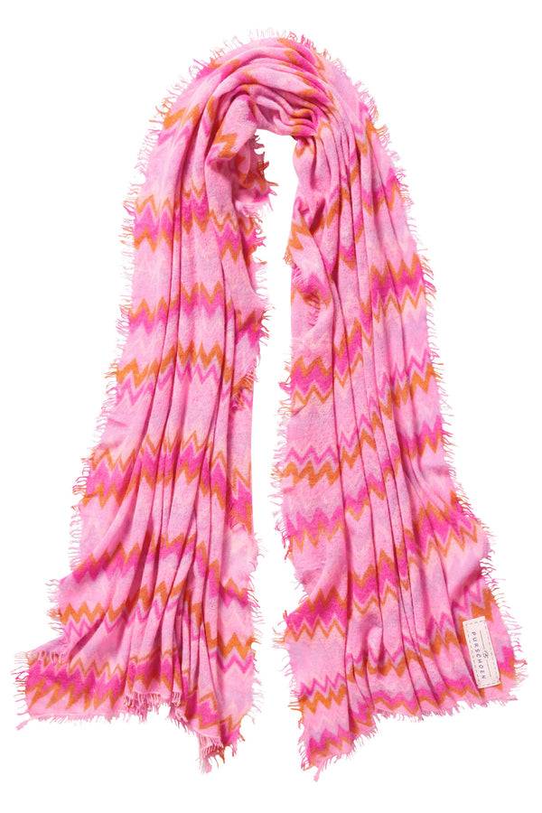 Pur Schoen Schal chevron flamingo-rose Meist gekauft