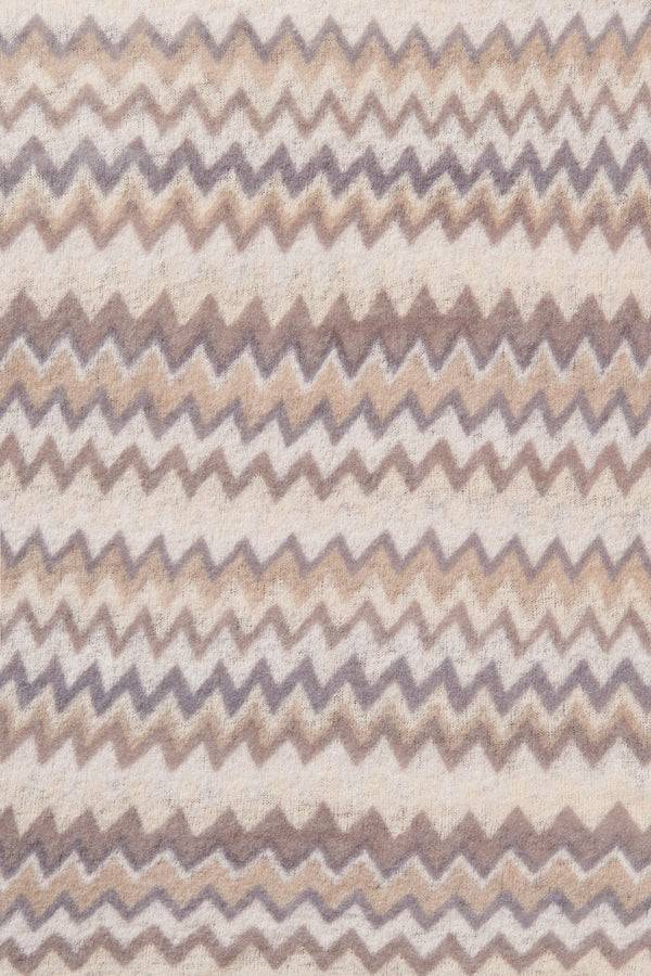 Pur Schoen Schal chevron nougat-stone grey Fabrik Onlineshop