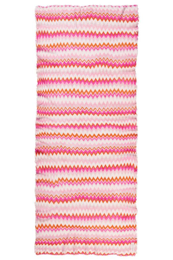 Pur Schoen Schal chevron pink-lavendel Fabrikpreis