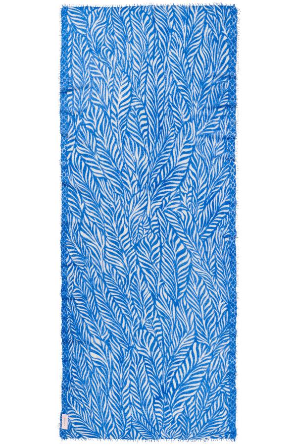 Pur Schoen Schal leafgarden sky blue-natural Online Shopping