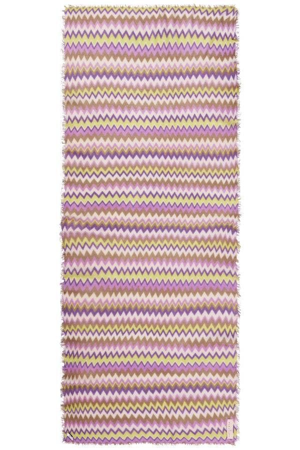 Pur Schoen Schal chevron flieder-neon gelb Top Angebot