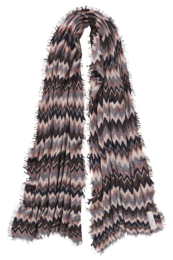 Pur Schoen Schal chevron black coffee Neueste Mode