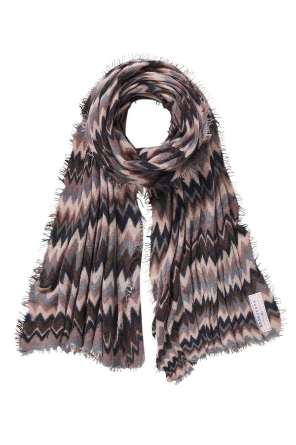 Pur Schoen Schal chevron black coffee Neueste Mode