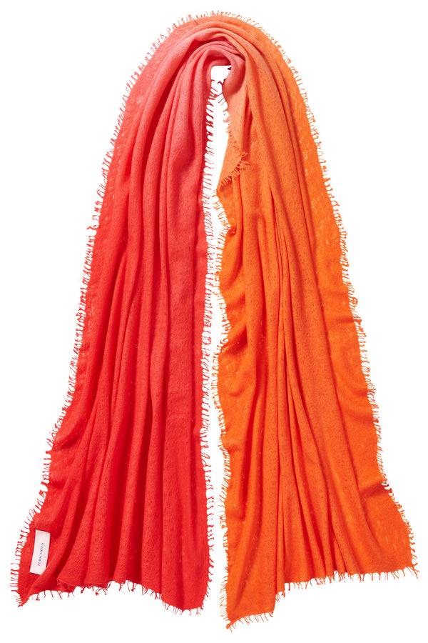 Pur Schoen Schal ombre chili red-sanddorn Wochenangebot