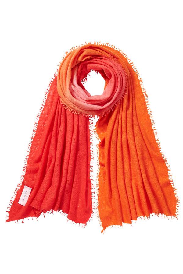 Pur Schoen Schal ombre chili red-sanddorn Wochenangebot