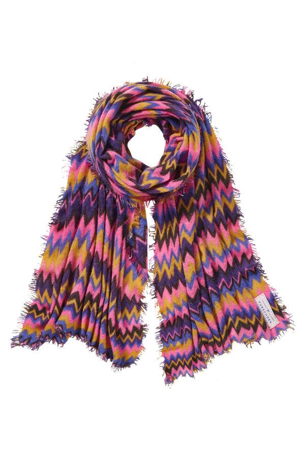 Pur Schoen Schal chevron blackberry-rose Riesige Rabatte