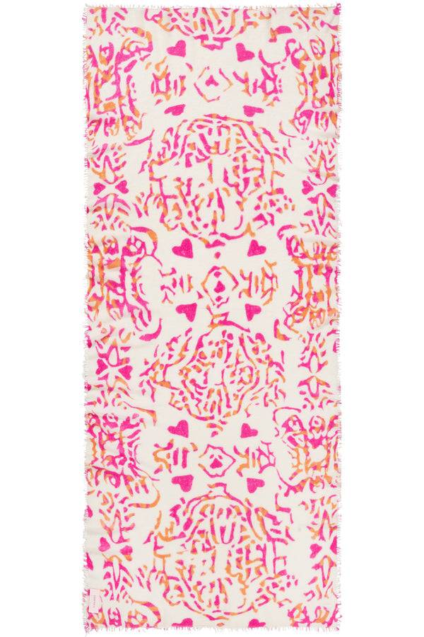 Pur Schoen Schal djungle heart pink 50% Rabatt für begrenzte Zeit