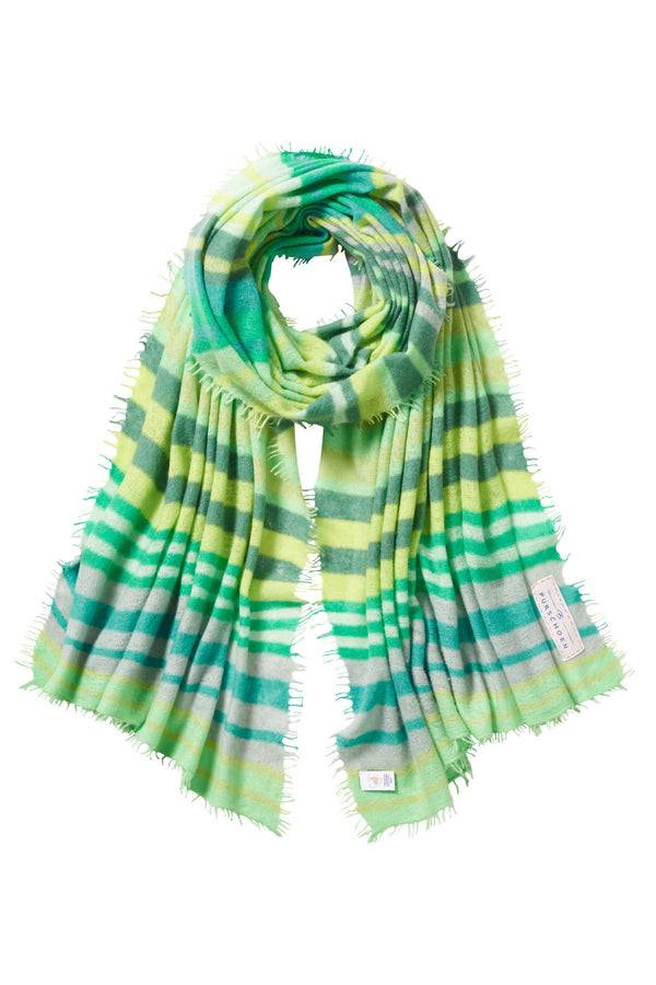 Pur Schoen Schal rainbow green dream Saisonschlussverkauf