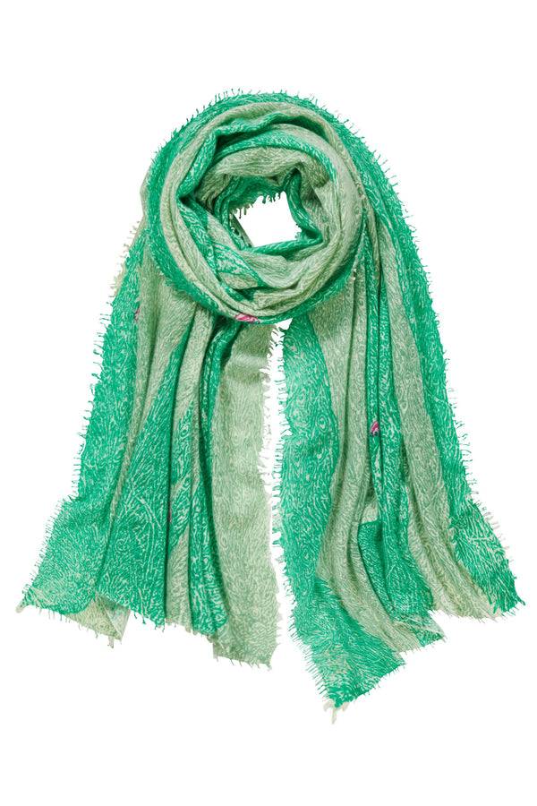 Pur Schoen Schal peacock grün Weihnachtsangebot