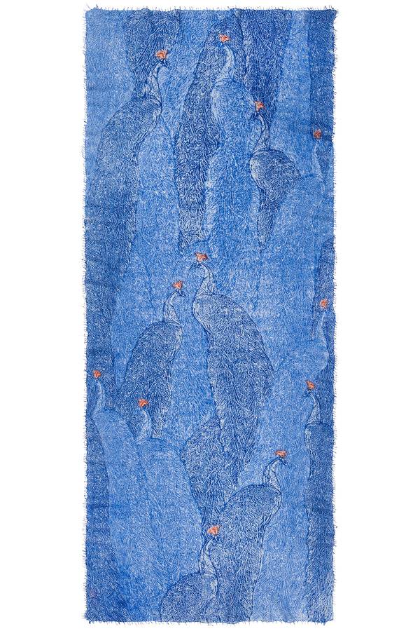 Pur Schoen Schal peacock blau Lagerräumung