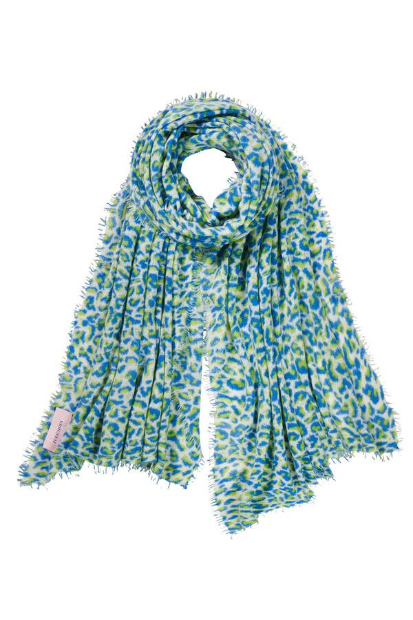 Pur Schoen Schal leo sky blue-neon grün Bis zu 60% Rabatt