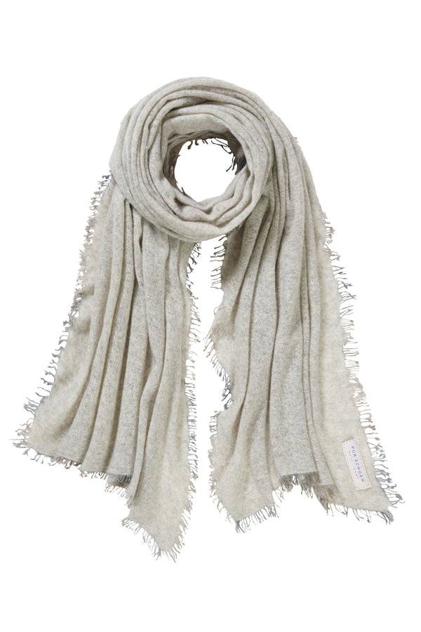 Pur Schoen Schal grey fransen stone grey Im Verkauf
