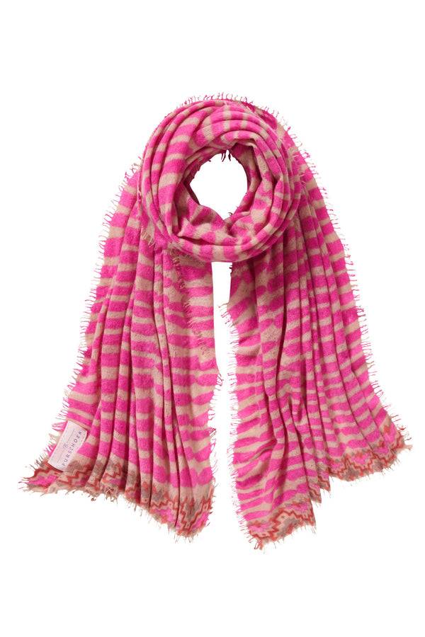 Pur Schoen Schal habbat pink-camel Verkauf